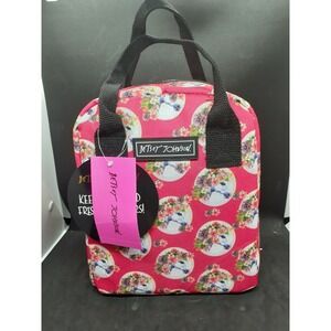Betsey Johnson Pink Unicorns Insulated Lunch Cooler Bag - NWT